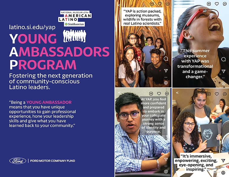 NMAL Young Embassadors Program - overside postcard