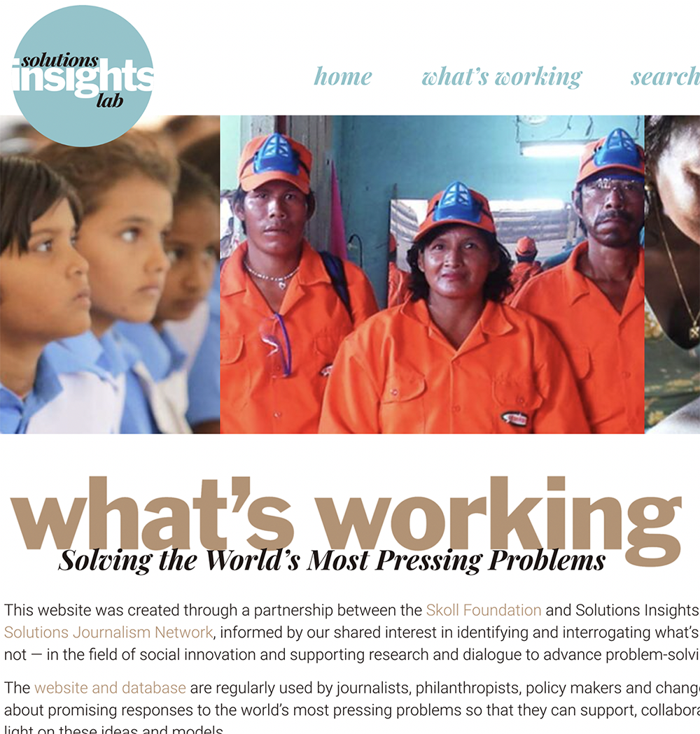 What's Working website